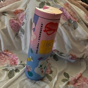 Sofia Birkin Starbucks ~ Pink Thermos Water Bottle ~ New